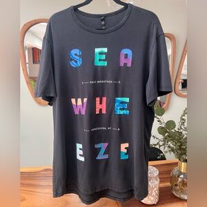 lululemon athletica Half Marathon Vancouver Graphic Tee with Multicolor Letters